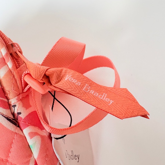 NWT Vera Bradley Floral Crossbody Bag - Coral and Green - Picture 6 of 8